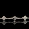 Elegant Flower Bracelet Made In 10 / 14 KT Gold Embellished With VVS Moissanite Diamond For Anniversary And Birthday Gift To Special One