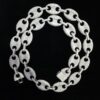 Iced Out Luxury Men's Chain Made In 925 Sterling Silver Studded With Shinny Moissanite Diamond For The Anniversary And Birthday Gift To Him