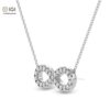 Infinity Loop Symbol Delicate Pendant For Women's in 18KT Gold Studded With VVS Lab Grown Certified Diamond With Chain, Custom Pendant, Gift
