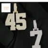 Personalized Number Pendant 1" Inch Long Made In 10KT Gold /14 KT Gold Embellished With Shiny Moissanite Diamonds As A Lucky Number Gift
