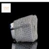 Luxury Iced Out Custom Number Ring Made In 925 Sterling Silver Studded With Shinny Moissanite Diamond For Birthday And Anniversary Gift