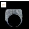 Luxury Iced Out Custom Number Ring Made In 925 Sterling Silver Studded With Shinny Moissanite Diamond For Birthday And Anniversary Gift