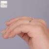 Oval Cut Solitaire Women's Ring in 18kt Gold Studded With VVS Lab Grown Diamond, Custom Engagement Wedding Ring, Certified Ring, Custom Gift