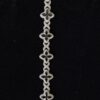 Flower Style Infinity Link Bracelet Made In 14 / 10 KT Gold Embellished With Shinny Moissanite Diamond For Anniversary Gift To A Special One