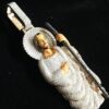 Divine Grace The Jesus Pendant Made In 14/10 KT Gold Studded With VVS Moissanite Diamonds For The Gift On Christmas Or Religious Events