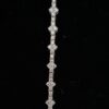 Iced Out Unique Tennis Chain Made In 925 Sterling Silver Embellished With Shiny Moissanite Stones For The Anniversary And Birthday Gift