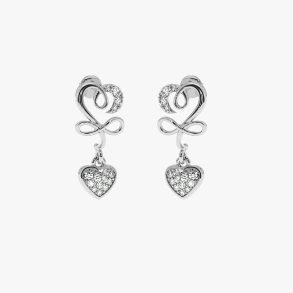 Unique Style Earing Made In 18 / 14 / 10 KT Gold Embellished With Certified Lab Diamonds For Birthday And Anniversary Gift To Special One