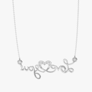 Love You Style Pendant Made In 18/14/10KT Gold Embellished With Certified Lab Diamonds For The Birthday And Anniversary Gift To Special One