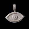 Iced Out Ankh Pendant 1.25" Long Made in 925 Sterling Silver Studded with VVS Colorless Moissanite Stone For Birthday And Anniversary Gift