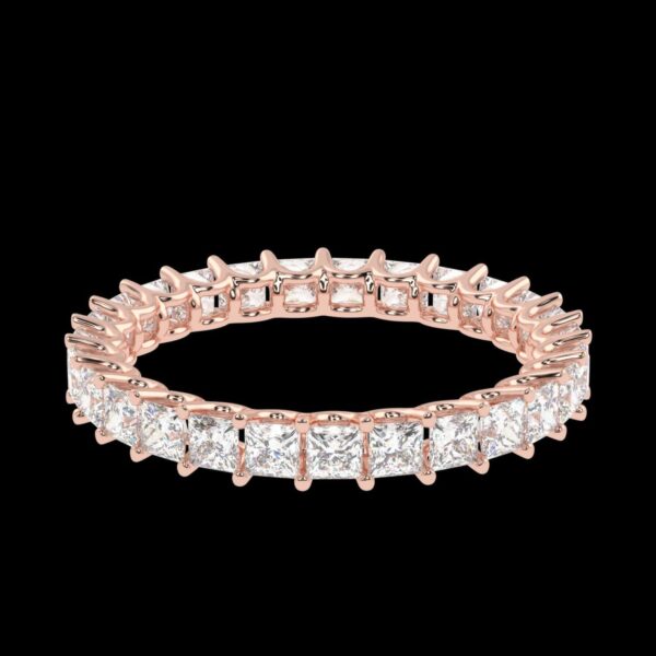 Vintage Gold Stud Ring Made 18 / 14 / 10KT Gold Embellished With Certified Lab Diamonds For Anniversary And Forever Special Person Gift