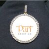 Iced Out Photo Pendant With Illusion Setting Made in 14 KT Gold & 10 KT Gold Embellished With Shinny Moissanite Stone For The Memorial Gift