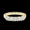 Luxury Diamond Ring Made In 18 / 14 / 10 KT Gold Embellished With Certified Lab Diamonds For Anniversary And Birthday Gift To Special Person