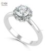 Solitaire Women's Engagement Wedding Ring Made in 18kt Gold Studded With VVS Lab Grown Diamonds, Gift, Luxury Jewelry, Custom Ring, Gift
