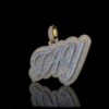 Iced Out Customized Name Pendant Made In 925 Sterling Silver Embellished With Shinny Moissanite Diamonds For Birthday And Memorial Gift
