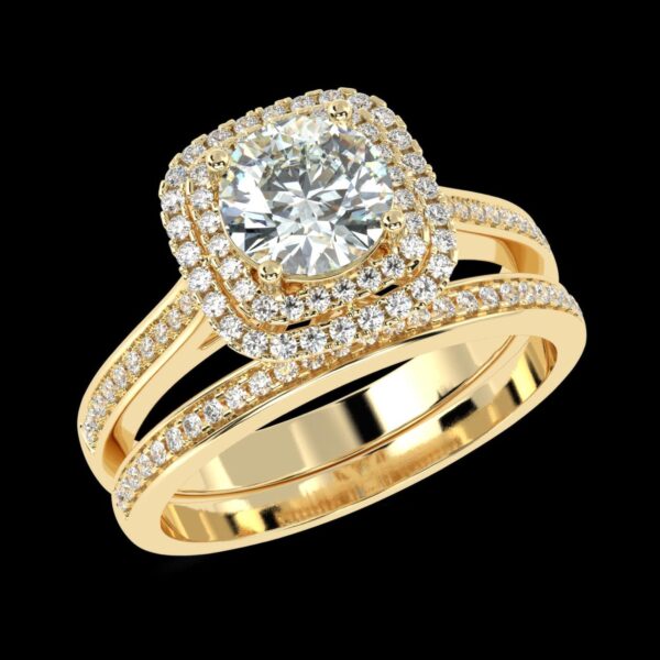 Cherish The Moment With Gold Diamond Ring Made In 18/14/10 KT Gold Embellished With Certified Lab Diamonds For Birthday And Anniversary Gift