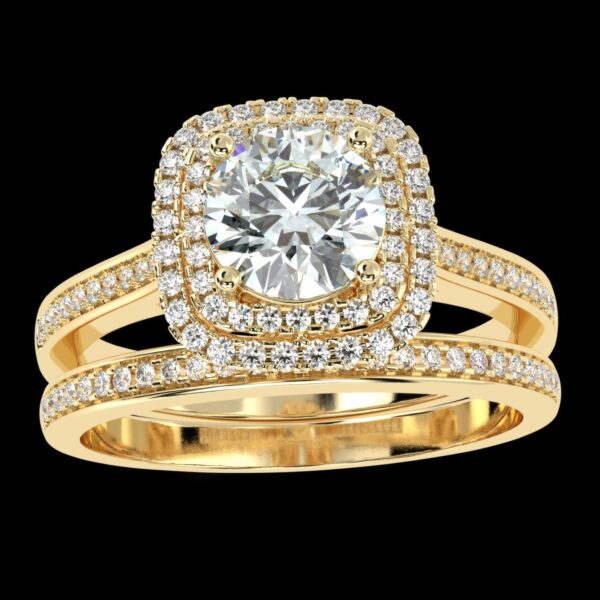 Cherish The Moment With Gold Diamond Ring Made In 18/14/10 KT Gold Embellished With Certified Lab Diamonds For Birthday And Anniversary Gift