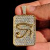 Ankh Pendant Made in 925 Sterling Silver Studded with VVS Colorless Moissainite Stone, Designer Trendy Pendant, Mens Pendant, Unisex Pendant