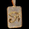 Ankh Pendant Made in 925 Sterling Silver Studded with VVS Colorless Moissainite Stone, Designer Trendy Pendant, Mens Pendant, Unisex Pendant