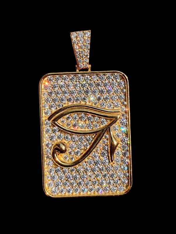 Ankh Pendant Made in 925 Sterling Silver Studded with VVS Colorless Moissainite Stone, Designer Trendy Pendant, Mens Pendant, Unisex Pendant