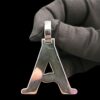 Iced Out Any Alphabet Letter Pendant In Any Size Made in 925 Sterling Silver Embellished with Shinny Moissanite Diamonds For Birthday Gift