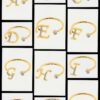 Initial Letter Ring From A To Z Made In 18/4/10 KT Gold Studded With Lab Certified Diamonds For Birthday And Anniversary Gift To Special One