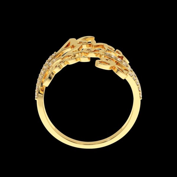 Never Let You Go Style Ring Made 18 / 14 / 10KT Gold Embellished With Certified Lab Diamonds For Anniversary And Forever Special Person Gift