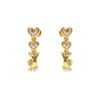 Heart Style Diamond Earring Made In 18/14/10 KT Gold Studded With Certified Lab Diamond For Anniversary And Birthday Gift For Special Person