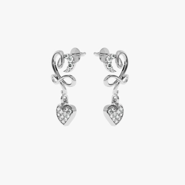 Unique Style Earing Made In 18 / 14 / 10 KT Gold Embellished With Certified Lab Diamonds For Birthday And Anniversary Gift To Special One