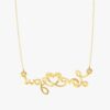 Love You Style Pendant Made In 18/14/10KT Gold Embellished With Certified Lab Diamonds For The Birthday And Anniversary Gift To Special One