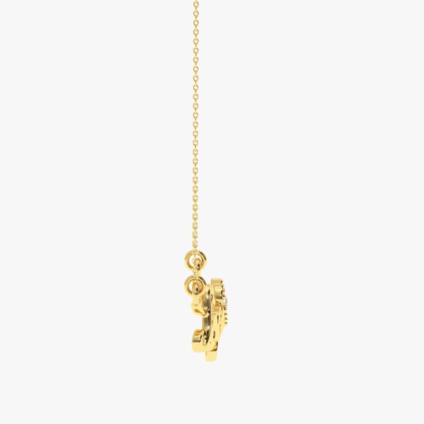Love You Style Pendant Made In 18/14/10KT Gold Embellished With Certified Lab Diamonds For The Birthday And Anniversary Gift To Special One