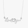 Love You Style Pendant Made In 18/14/10KT Gold Embellished With Certified Lab Diamonds For The Birthday And Anniversary Gift To Special One