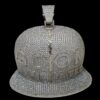 Iced Out Goon Hip Hop Customized Cap Shape Pendant Studded With Shinny Moissanite Diamonds For The Birthday And Memorial Gift Unisex Pendant