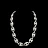 Iced Out Luxury Men's Chain Made In 925 Sterling Silver Studded With Shinny Moissanite Diamond For The Anniversary And Birthday Gift To Him