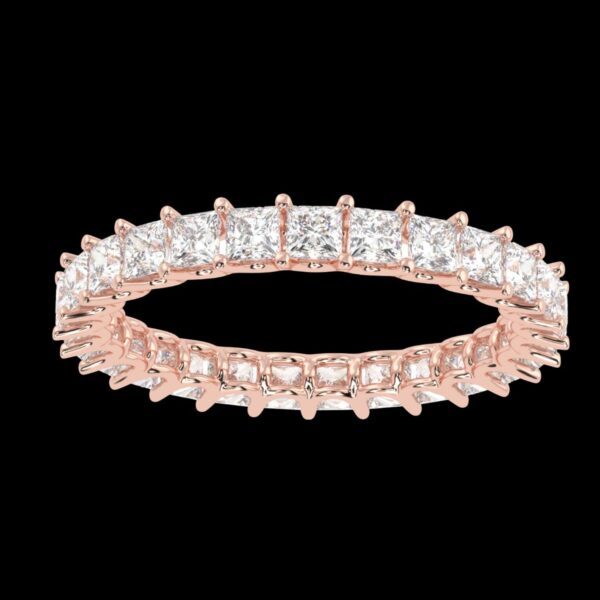 Vintage Gold Stud Ring Made 18 / 14 / 10KT Gold Embellished With Certified Lab Diamonds For Anniversary And Forever Special Person Gift
