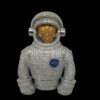 3" Long Spaceman Suit with Alien Face having Shutter mechanism 925 Silver Customized Fully Studded with CZ/ Moissainite Trendy Pendant