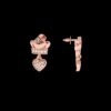 Wedding Diamond Earring Made In 18 / 14 / 10 KT Gold Embellished With Certified Lab Diamonds For Wedding And Anniversary Gift For Her