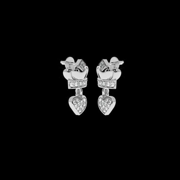 Wedding Diamond Earring Made In 18 / 14 / 10 KT Gold Embellished With Certified Lab Diamonds For Wedding And Anniversary Gift For Her