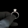 Oval Solitaire Ring Made in 10/14 KT Gold Embellished with Shinny Moissanite Diamonds For Birthday And Anniversary Gift For Special Person