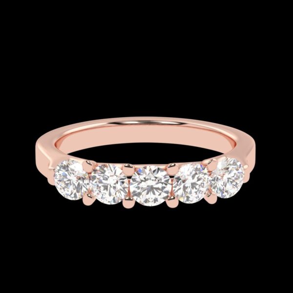 Luxury Diamond Ring Made In 18 / 14 / 10 KT Gold Embellished With Certified Lab Diamonds For Anniversary And Birthday Gift To Special Person