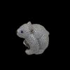 Iced Out Bear Shape Animal Ring Made in 925 Sterling Silver Embellished With Shinny Moissanite Stones For The Birthday Gift , Unisex Ring