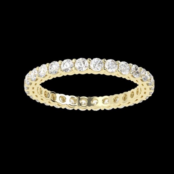 Classic Radiance Diamond Ring Made In 18/14/10KT Gold Studded With Certified Lab Diamond For Anniversary And Birthday Gift To Special Person