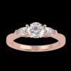 Diamond Gold Ring Made In 18 / 14 / 10 KT Gold Embellished With Certified Lab Diamonds For Birthday And Anniversary Gift For Special Person