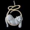 Iced Out Bear Pendant 2.5"High and 2"Wide Made in 925 Sterling Silver Embellished With Shinny Moissanite Diamond For Birthday And Party Gift