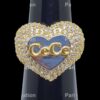 Iced Out Heart Shape Custom Name Ring Made In 925 Sterling Silver With Moissanite/CZ Stones, Any Name Can be Customize, Valentine Gift