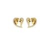 Heart Shape Diamond Earring Made In 18 / 14 / 10 KT Gold Embellished With Certified Lab Diamonds For The Birthday And Anniversary Gift
