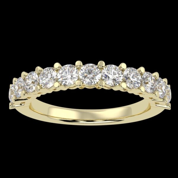Eleven Diamond Wedding Diamond Ring Made In 18 / 14 / 10 / KT Gold Embellished With Certified Lab Diamonds For Wedding And Anniversary Gift