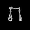 Heart Style Diamond Earring Made In 18/14/10KT Gold Studded With Certified Lab Diamonds For Birthday And Anniversary Gift For Special Person