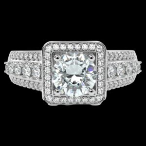Gold Engagement Ring Made In 18/14/10 KT Gold Embellished With Certified Lab Diamond For Engagement And Wedding Gift For The Special Person