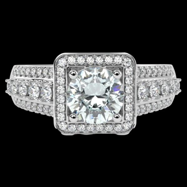 Gold Engagement Ring Made In 18/14/10 KT Gold Embellished With Certified Lab Diamond For Engagement And Wedding Gift For The Special Person