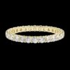 Round Eternity Band Ring Made In 18 / 14 / 10 KT Gold Embellished With Certified Lab Diamonds For Wedding And Anniversary Gift For Her